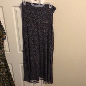 Lularoe L Maxi Skirt EUC